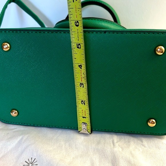 Green Satchel Shoulder Crossbody Bag Purse - Picture 6 of 9